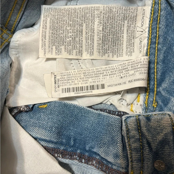 ZARA Denim Mini Skirt, Size XS, Good Condition - Picture 3 of 4